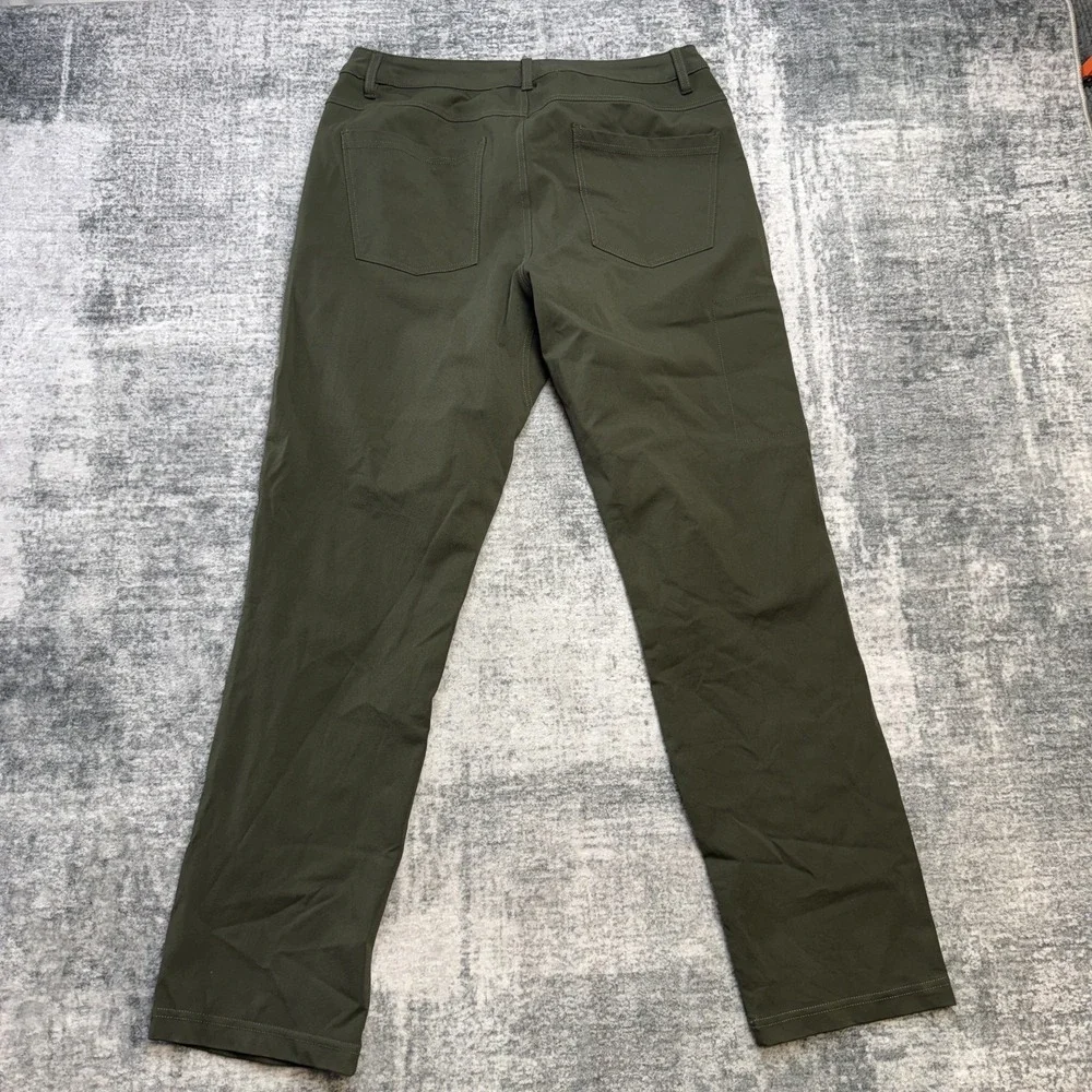 BYLT Every Day Pants 2.0 Mens 34 (32x30) Green Taper Chino Commuter Tech Stretch